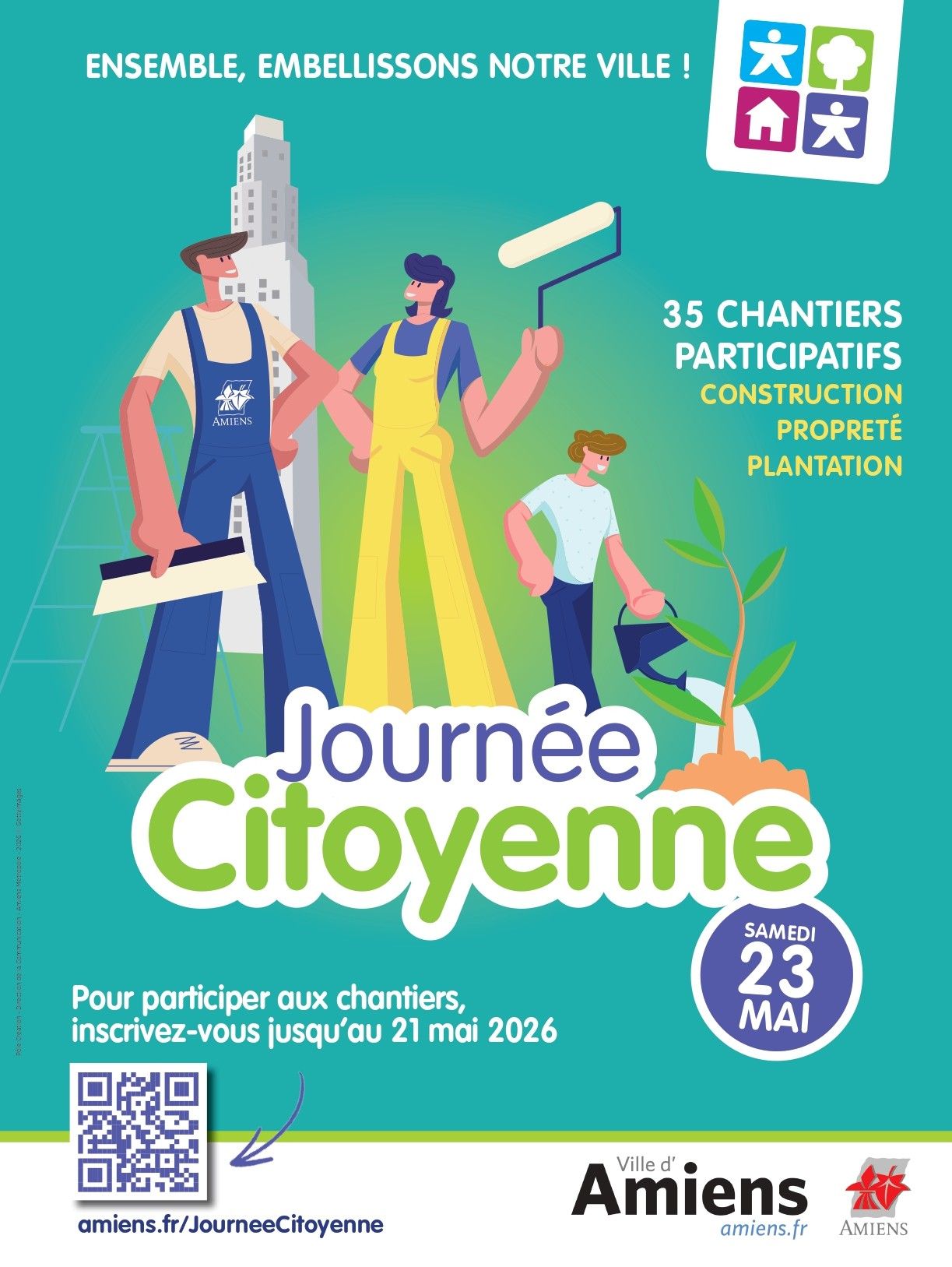 Affiche de la Journée Citoyenne 2026 - Amiens