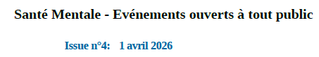 évènements sante mentale 31