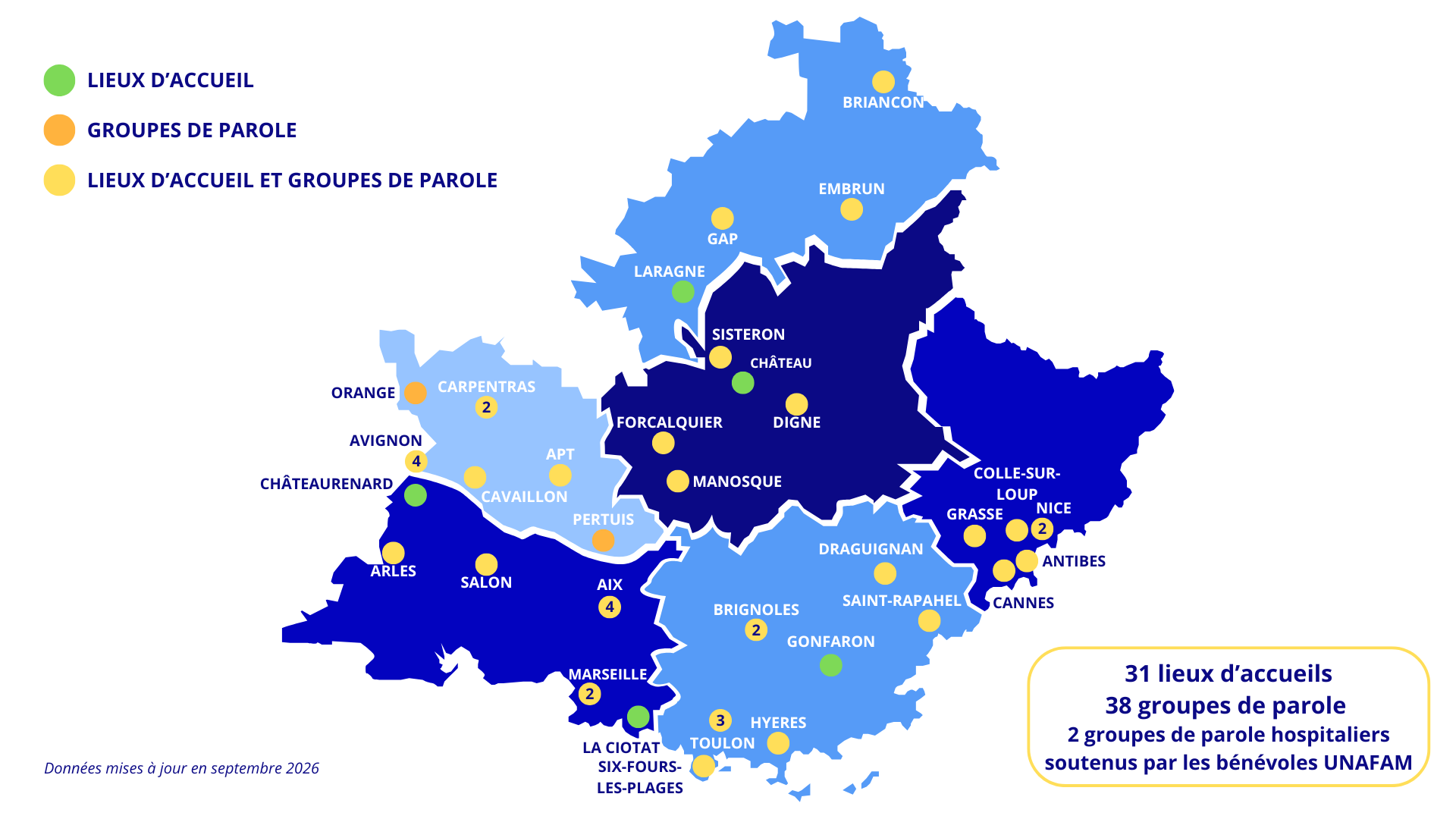 Carte Accueil & GP PACA