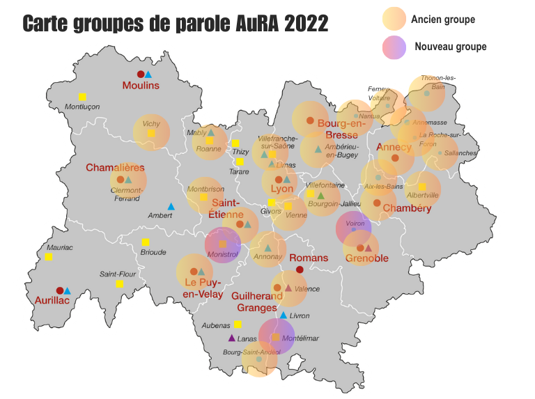 carte groupes de paroles 2022