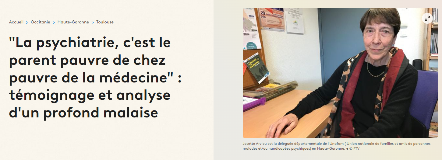 "La psychiatrie, c'est le parent pauvre de chez pauvre de la médecine" : témoignage et analyse d'un profond malaise