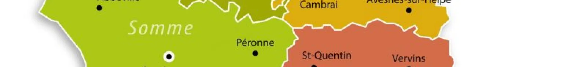 Carte des Hauts-de-France