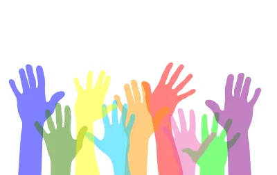 mains solidarité illustration