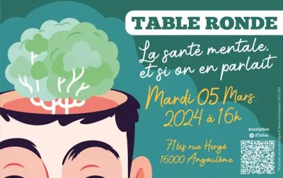 affiche table ronde santé mentale CHCC