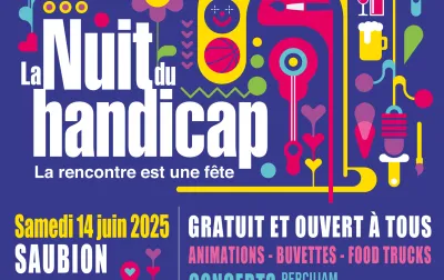 Affiche nuit du handicap à Saubion (40)