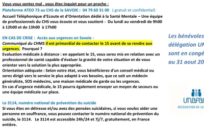 AOUT 2025    Fermeture de la délégation du 11 au 31 aout 2025