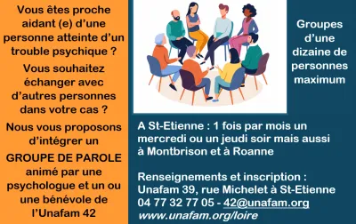 Les Groupes de Parole de l'UNAFAM 42