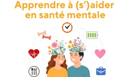 image affiche conférence apprendre à (s')aider en santé mentale