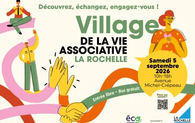 affiche village de la vie associative la rochelle 2026