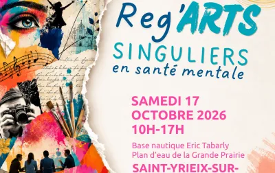 affiche reg'ARTS singuliers en santé mentale