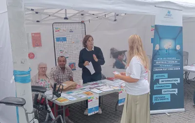 Agora 2026, stand de l'UNAFAM de la Somme