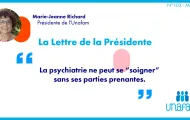 Lettre présidente Unafam