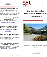 TIERS DEMANDEUR dans une mesure de SOINS SANS CONSENTEMENT 