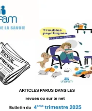 REVUE DE PRESSE  UNAFAM SAVOIE 
